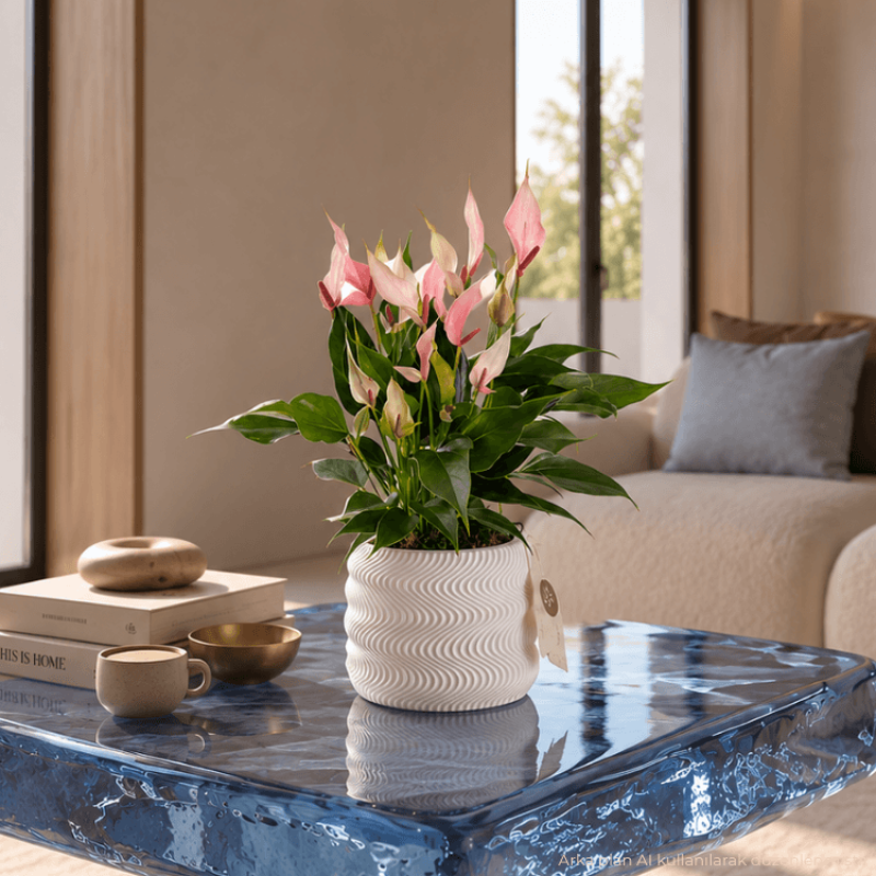 Lily Wave Saksıda Antoryum Çiçeği