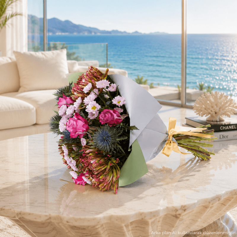 Noemi – Gül ve Krizantem Buketi