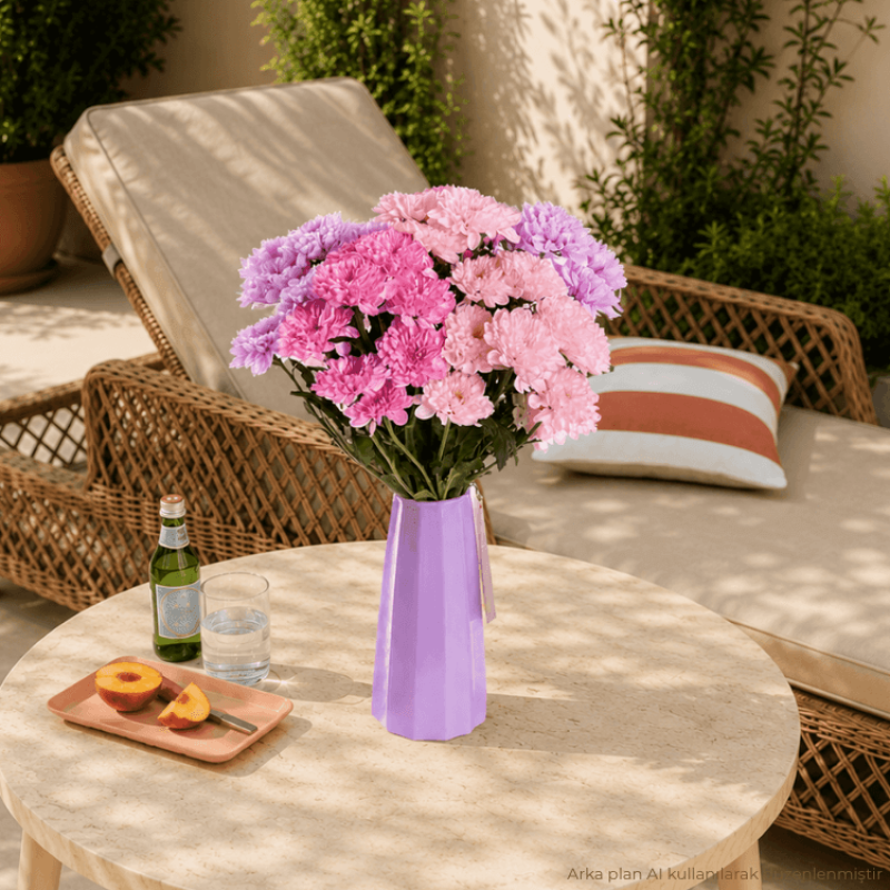Vivian – Pembe Disbud Krizantem Aranjmanı